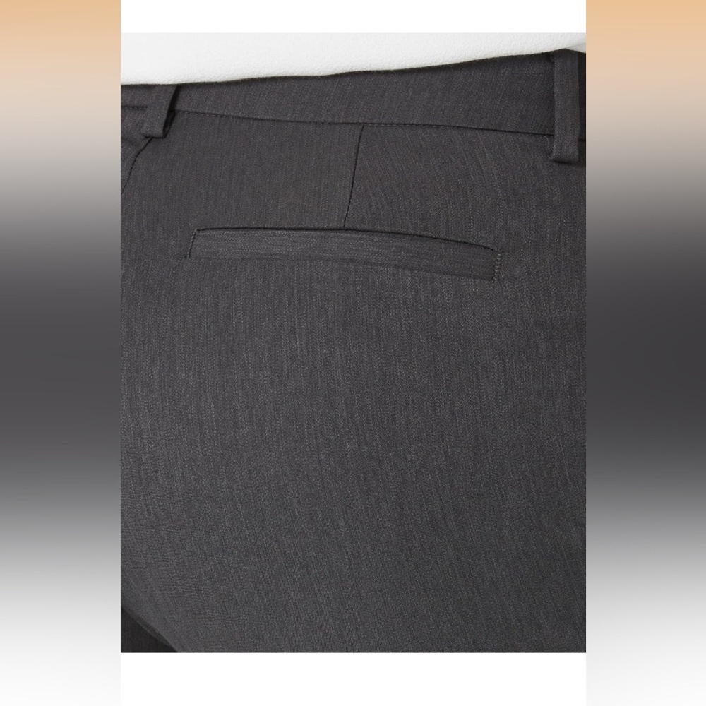 Lee Charcoal Heather Wrinkle-Free Pants Straight Leg Pant size 18 - Picture 5 of 10